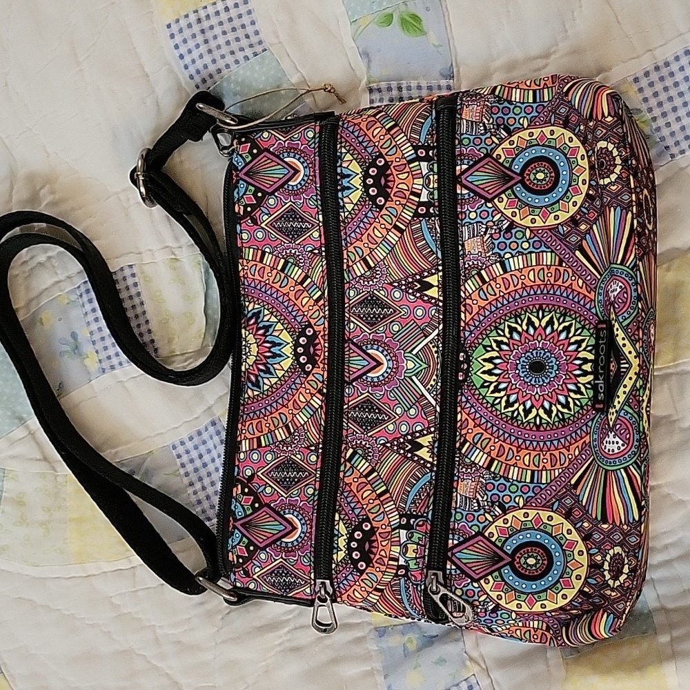 Sakroots Rainbow Wanderlust Crossbody Bag